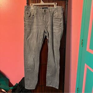 Scotch & Soda Men's Light Gray Straight Jeans